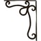 Ekena Millwork Orleans Wrought Iron Bracket, (Single center brace), Antiqued Warm Silver 1 1/2"W x 10"D x 12"H BKTM01X10X12SOLAWS - alternate 8